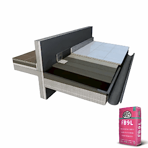 ARDEX FB 9 L Akıcı kıvamlı, fleks zemin yapıştırıcısı, gri